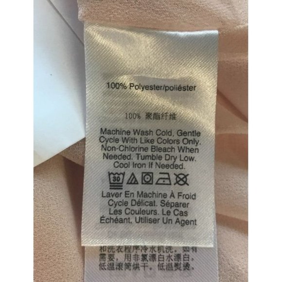 DKNY Button Up Long Sleeve Collared Top in Blush Pink - Size S (NWT) - Picture 6 of 6